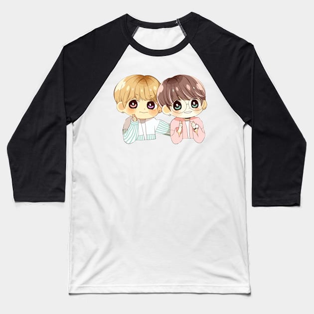 Jung Ho-seok (J-hope) & Park Ji-min (Jimin) Baseball T-Shirt by K-pop design shop